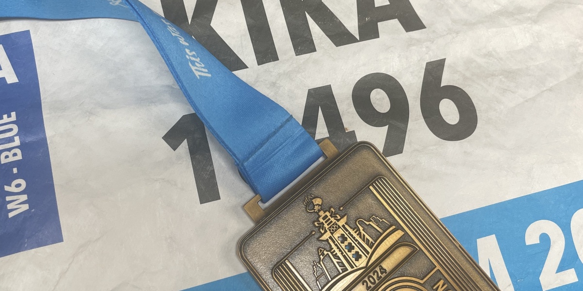 Anja liep de marathon van Amsterdam voor Kika